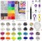 1300 Pcs DIY Childrens Crafts Beads Friendship Bracelet Kit, with Pony Beads Letter Beads and Bracelet Making Kit, Colorful Charms, Used for Custom Necklace Bracelets and Jewelry Decor